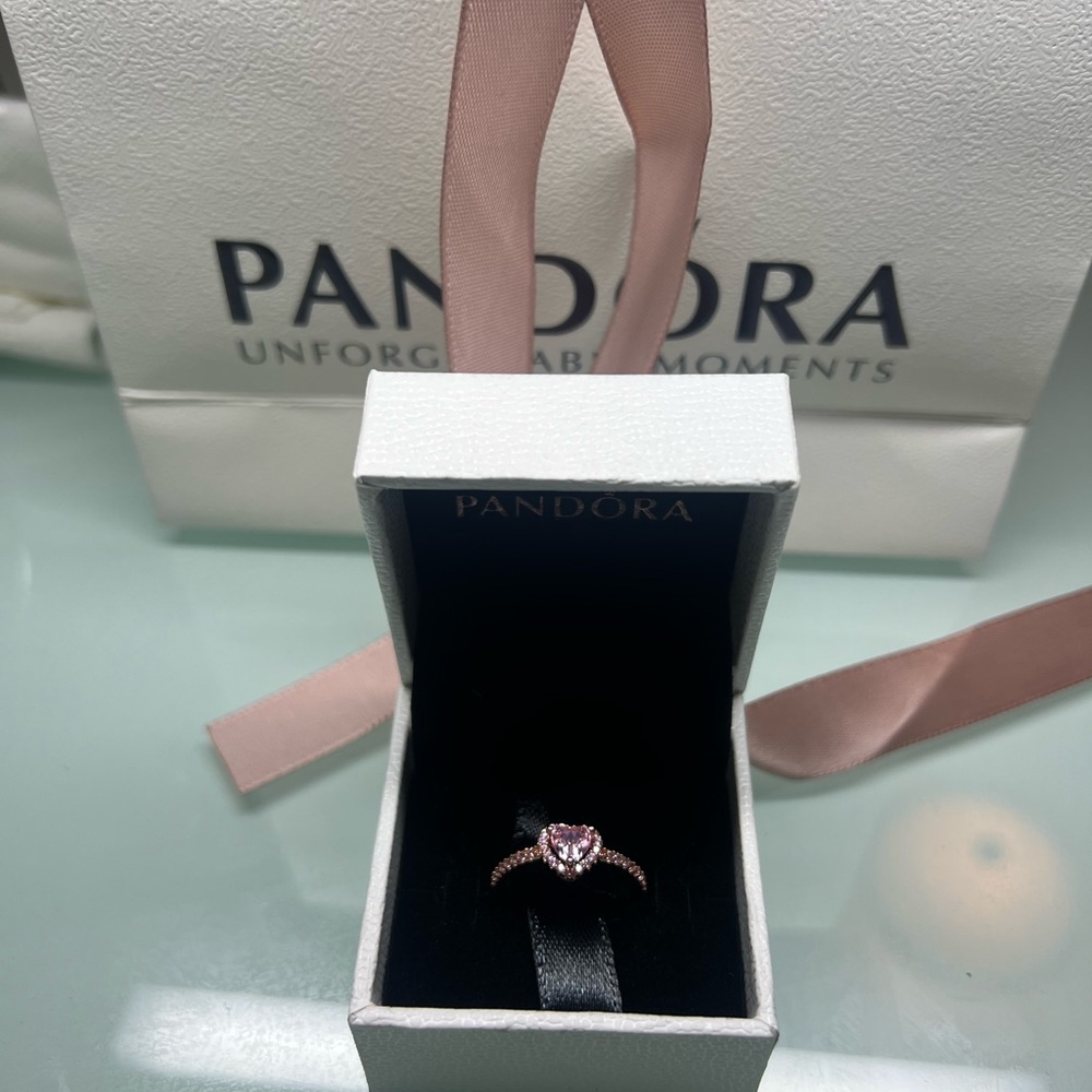 Pandora Pink Heart Ring